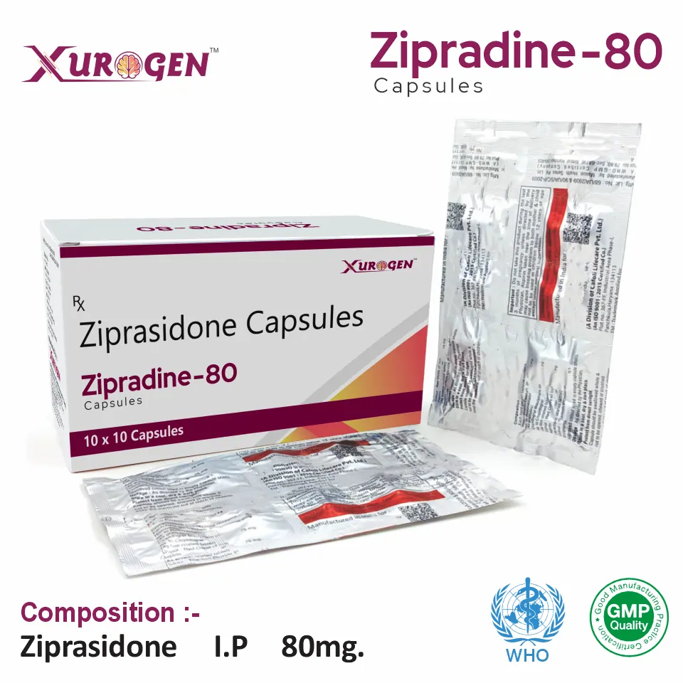 Ziprasidone 80mg Capsule from Top Pharma Company in India